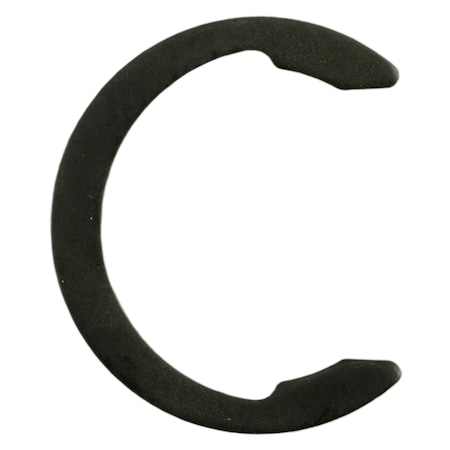 Midwest Fastener External C-Style Ring, Steel Black Phosphate Finish, 7/16 in Shaft Dia, 20 PK 70664